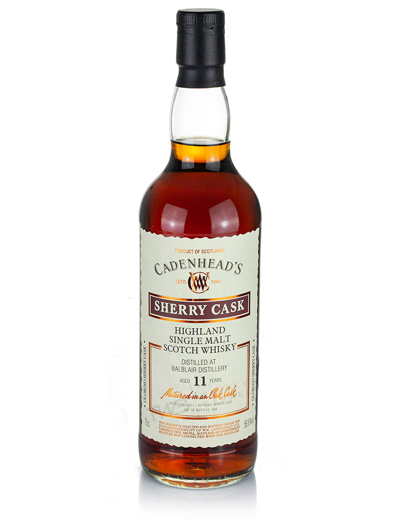 Balblair 11 Year Old 2011 Cadenhead's Sherry Cask