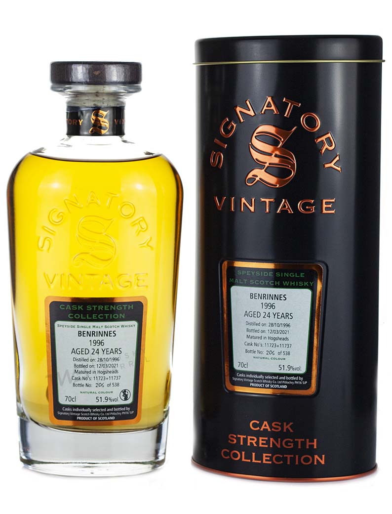 Benrinnes 24 Year Old 1996 Signatory Cask Strength