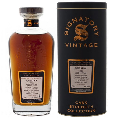 Blair Athol 26 Year Old 1988 Signatory