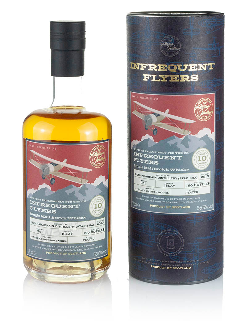 Bunnahabhain (Staoisha) 10 Year Old 2013 Infrequent Flyers UK Exclusive (2024)