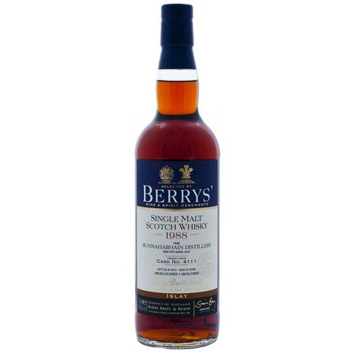 Bunnahabhain 24 Year Old 1988 Berry's Own