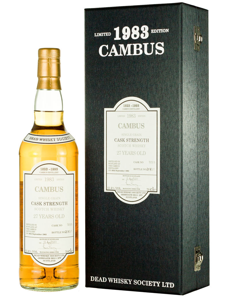 Cambus 27 Year Old 1983 Dead Whisky Society