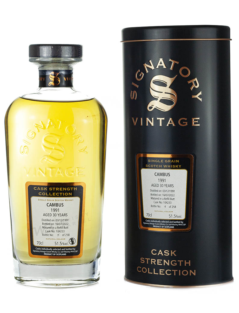 Cambus 30 Year Old 1991 Signatory Cask Strength