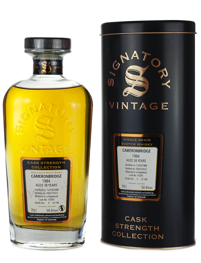 Cameronbridge 38 Year Old 1984 Signatory Cask Strength