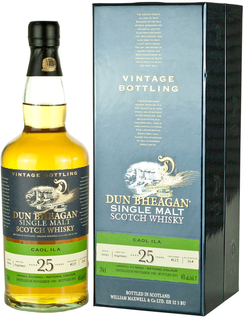 Caol Ila 25 Year Old 1989 Dun Bheagan