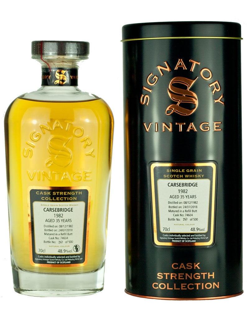 Carsebridge 35 Year Old 1982 Signatory Cask Strength