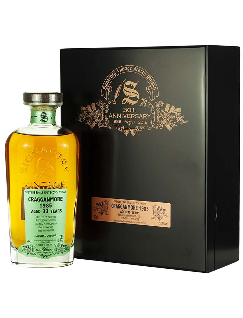 Cragganmore 33 Year Old 1985 Signatory 30th Anniversary