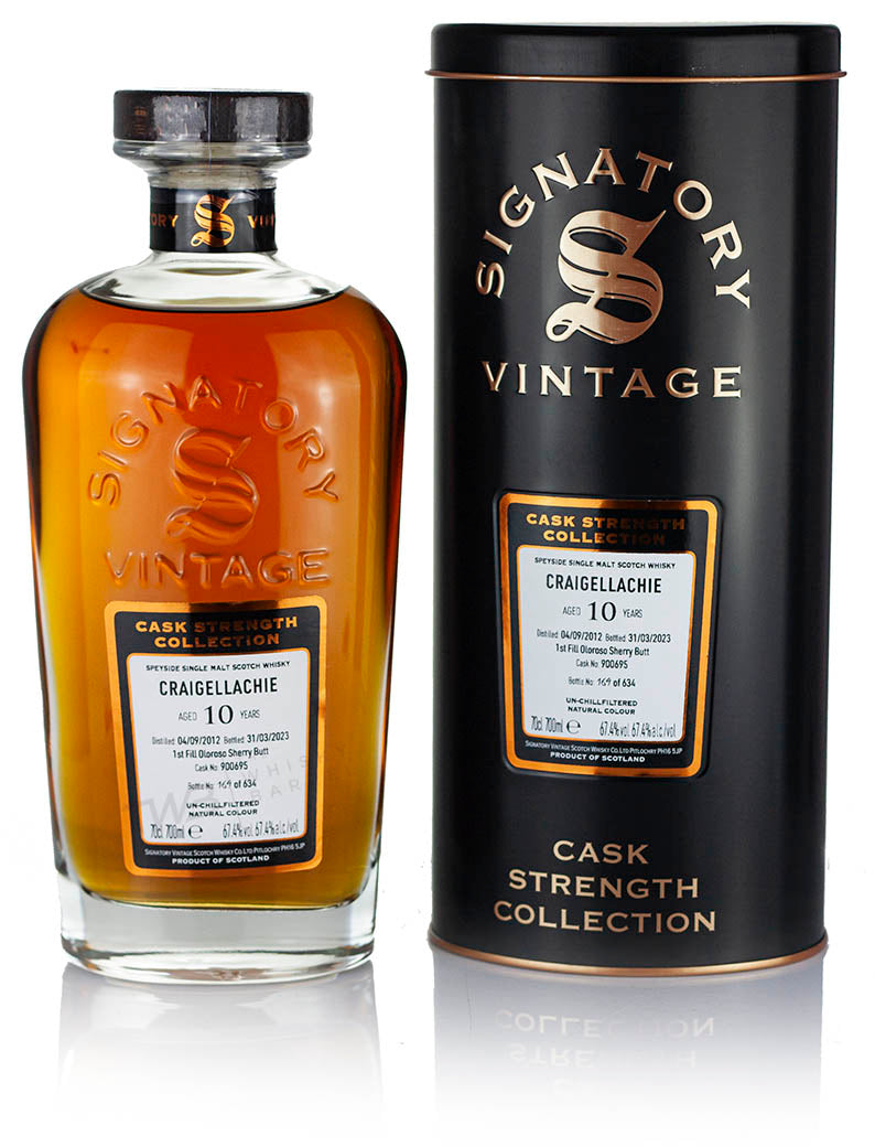 Craigellachie 10 Year Old 2012 Signatory Cask Strength