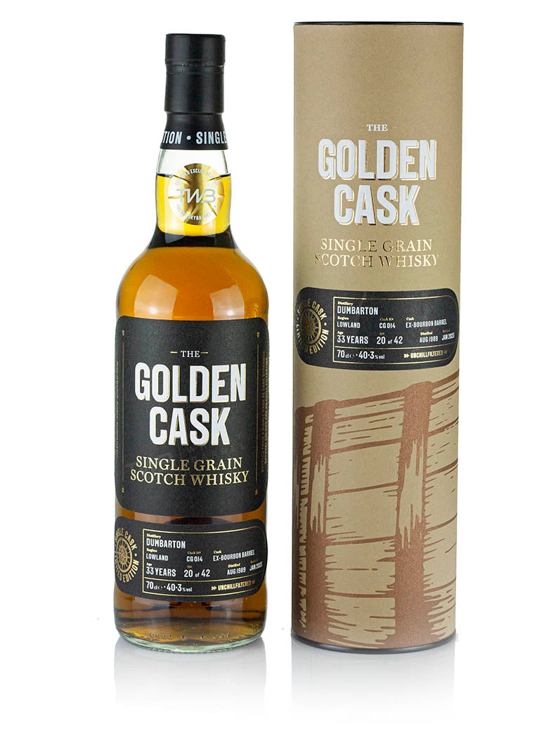 Dumbarton 33 Year Old 1989 The Golden Cask for TWB (2023)