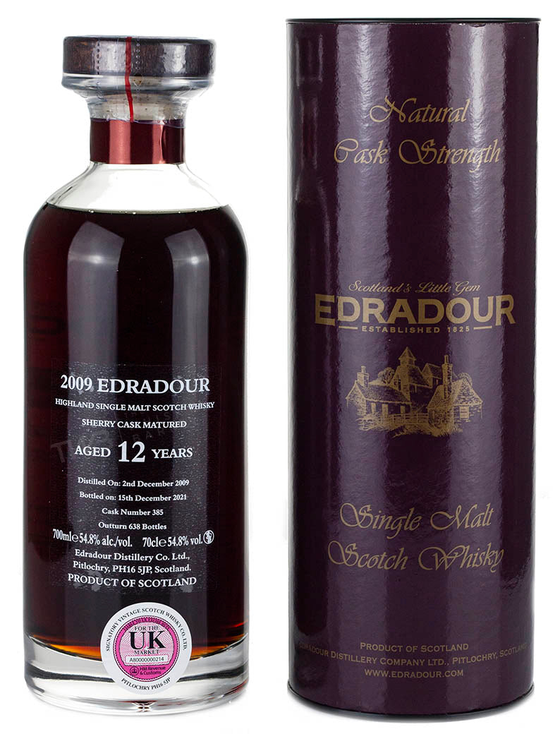 Edradour 12 Year Old 2009 Sherry Cask IBISCO