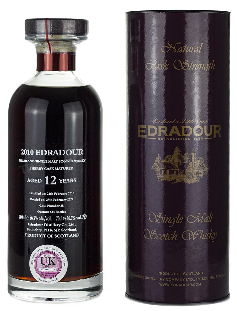 Edradour 12 Year Old 2010 Sherry Cask IBISCO