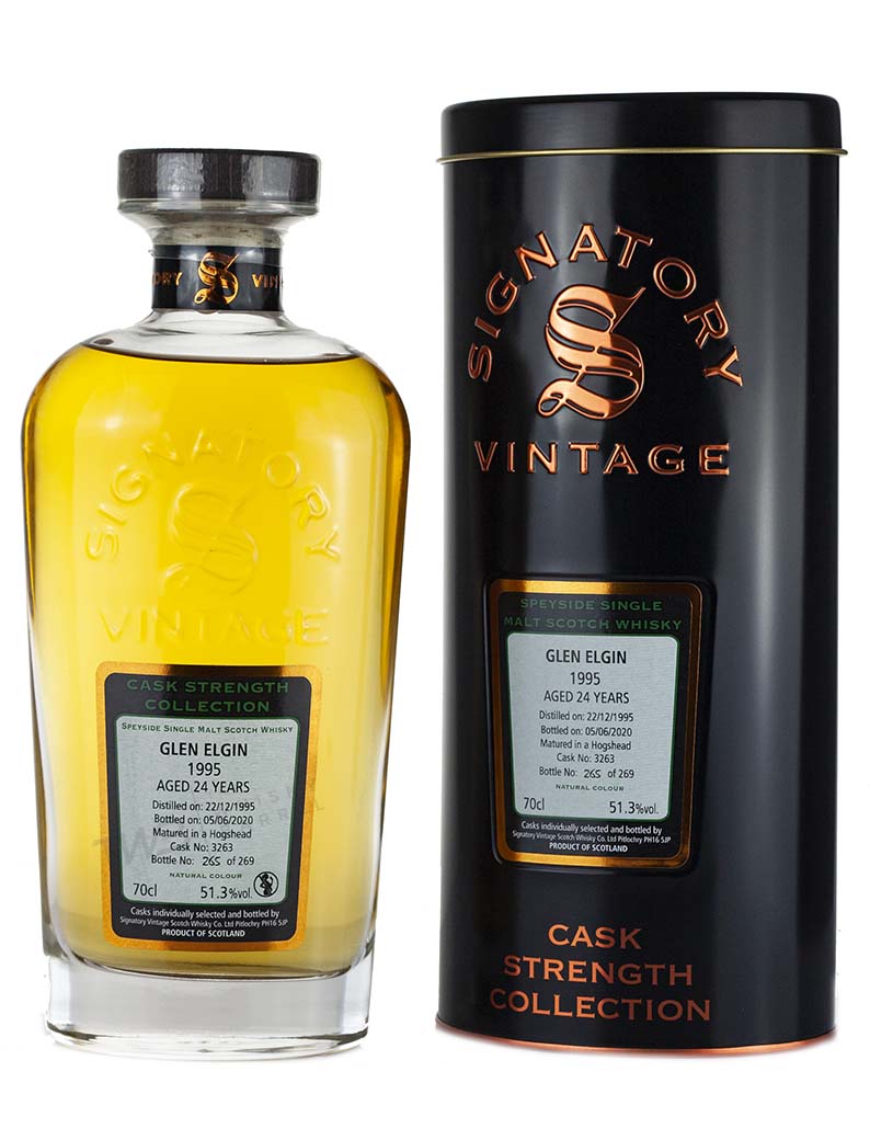 Glen Elgin 24 Year Old 1995 Signatory Cask Strength