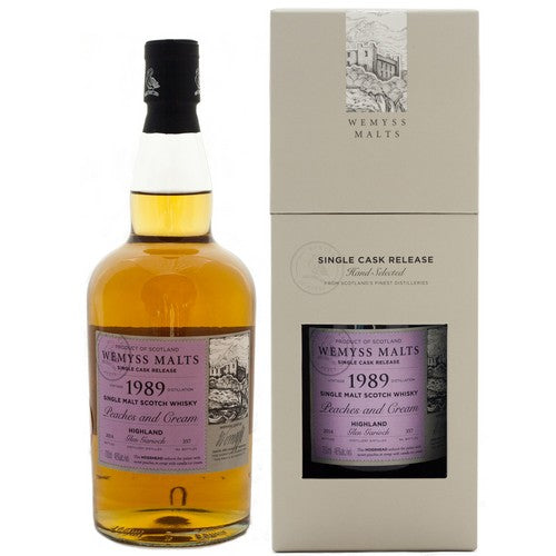 Glen Garioch 1989 Wemyss Peaches & Cream