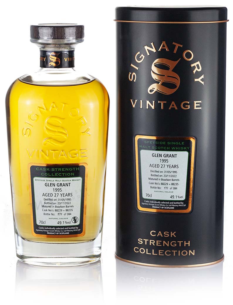 Glen Grant 27 Year Old 1995 Signatory Cask Strength