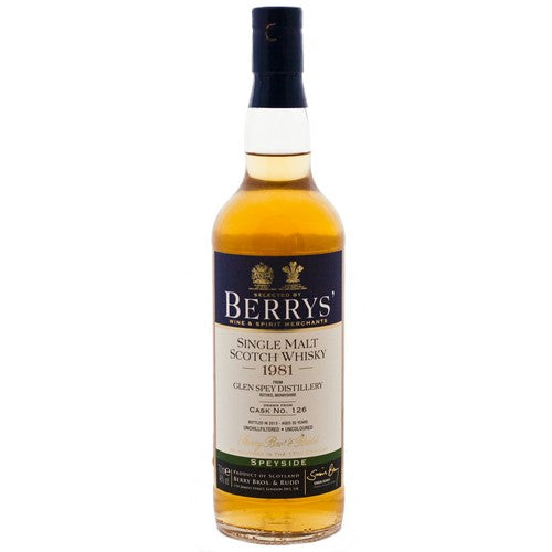 Glen Spey 32 Year Old 1981 vintage Berry's Own