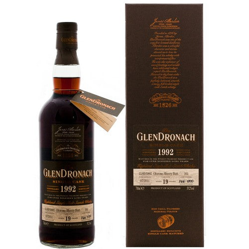 Glendronach 19 Year Old 1992 Cask #161