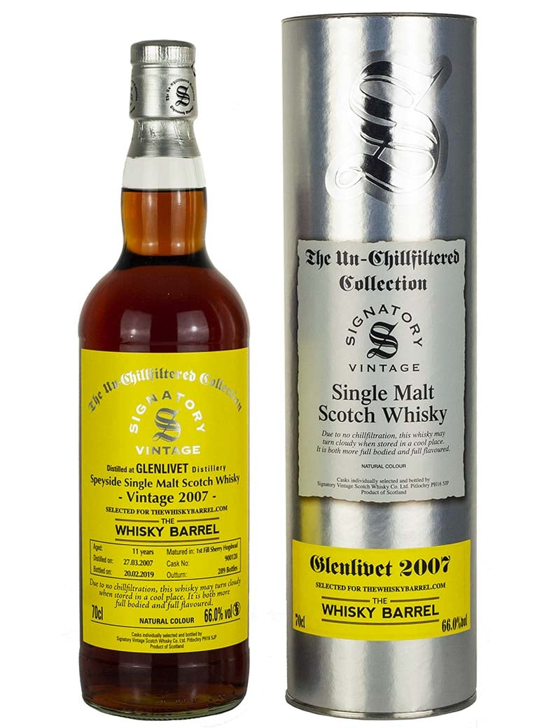 Glenlivet 11 Year Old 2007 Signatory Exclusive