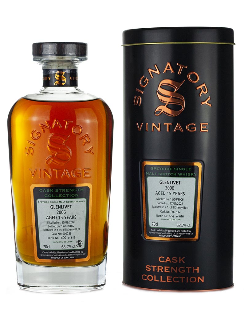 Glenlivet 15 Year Old 2006 Signatory Cask Strength