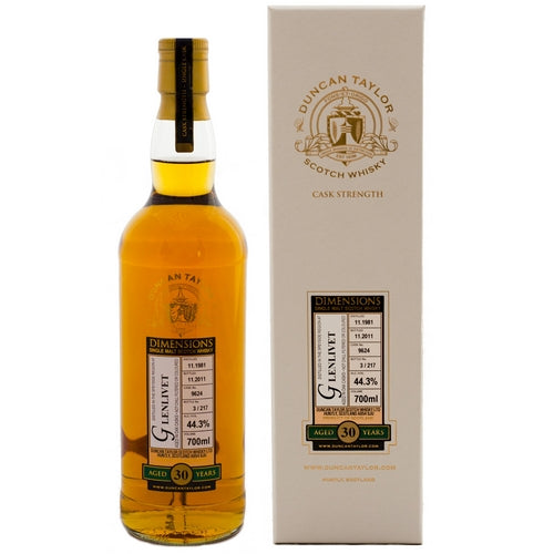 Glenlivet 30 Year Old Dimensions