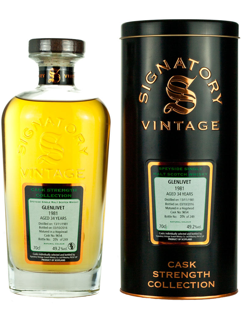 Glenlivet 34 Year Old 1981 Signatory