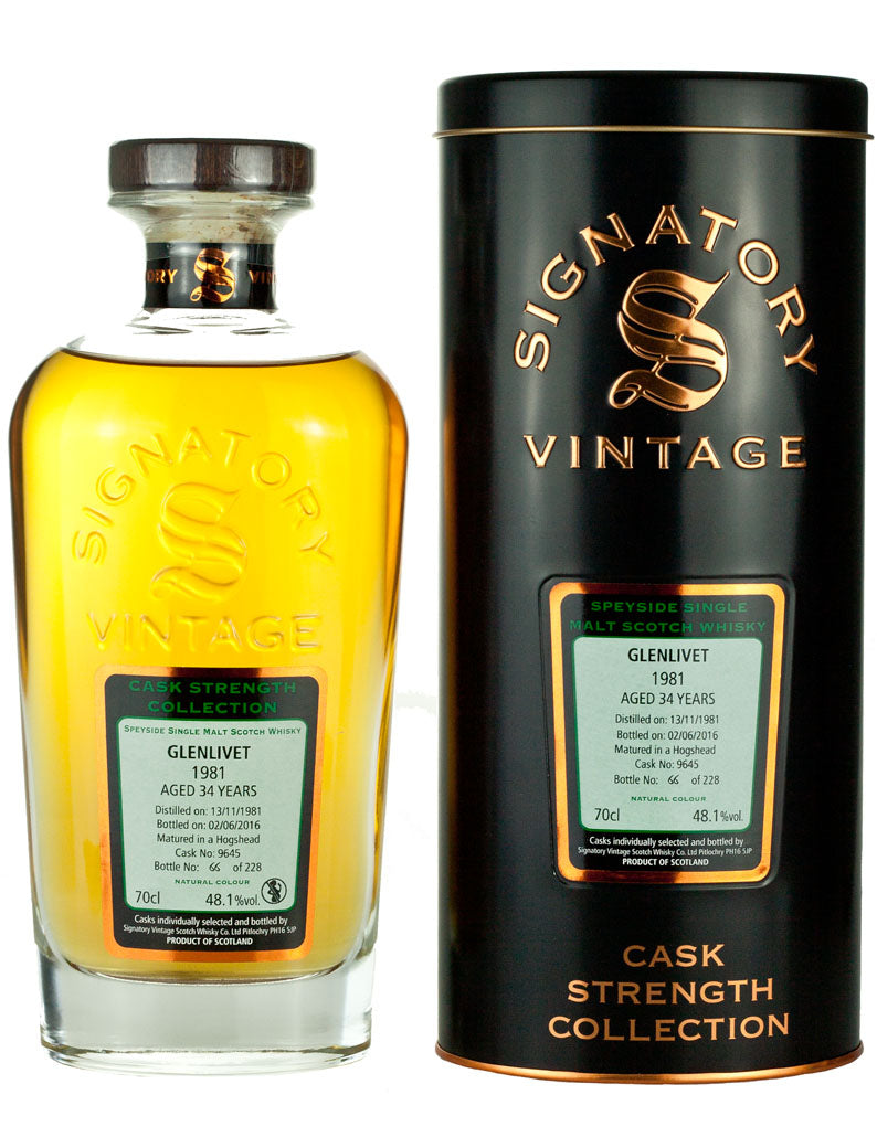 Glenlivet 34 Year Old 1981 Signatory