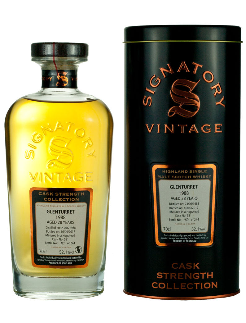 Glenturret 28 Year Old 1988 Signatory Cask Strength