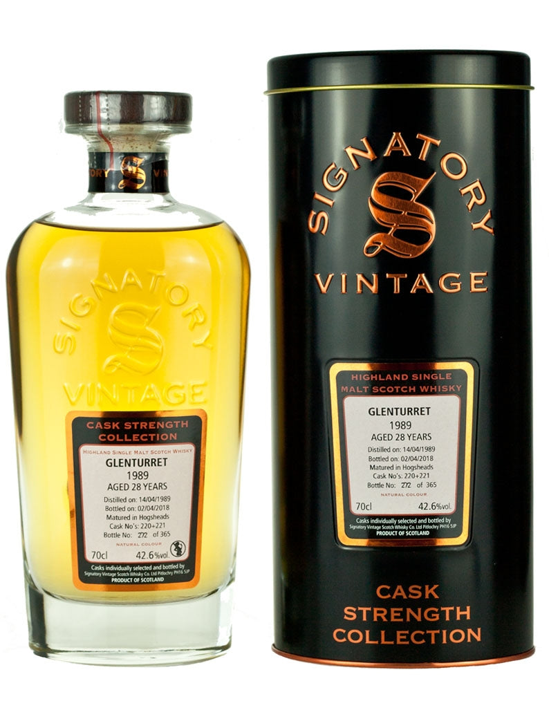 Glenturret 28 Year Old 1989 Signatory Cask Strength