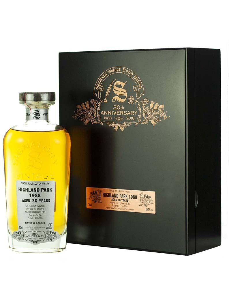 Highland Park 30 Year Old 1988 Signatory 30th Anniversary