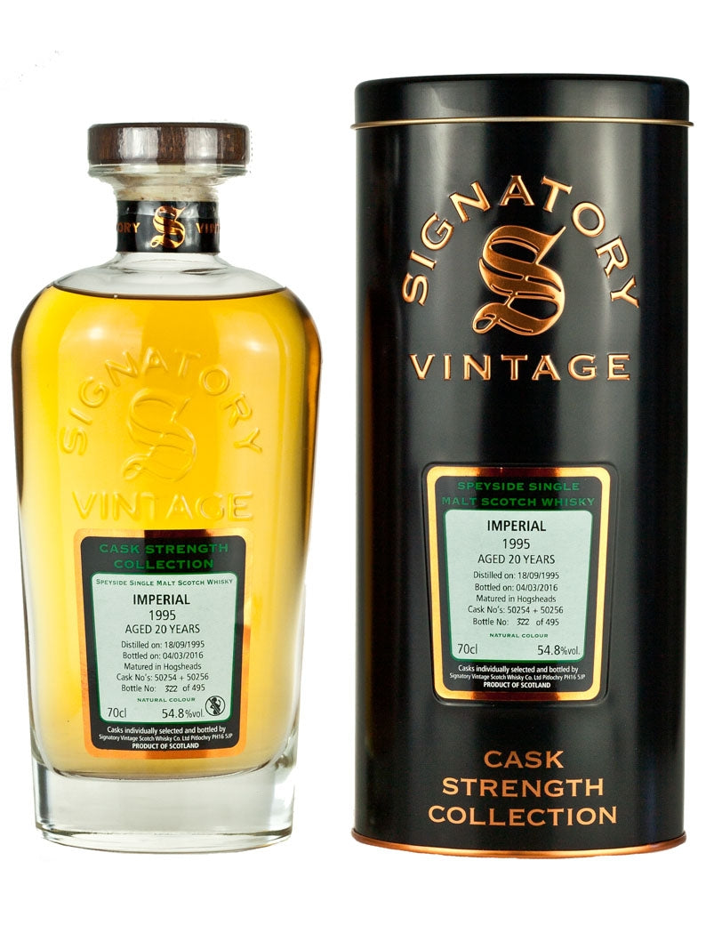 Imperial 20 Year Old 1995 Signatory Cask Strength