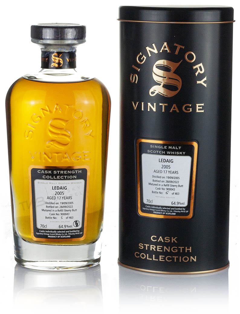 Ledaig (Tobermory) 17 Year Old 2005 Signatory Cask Strength