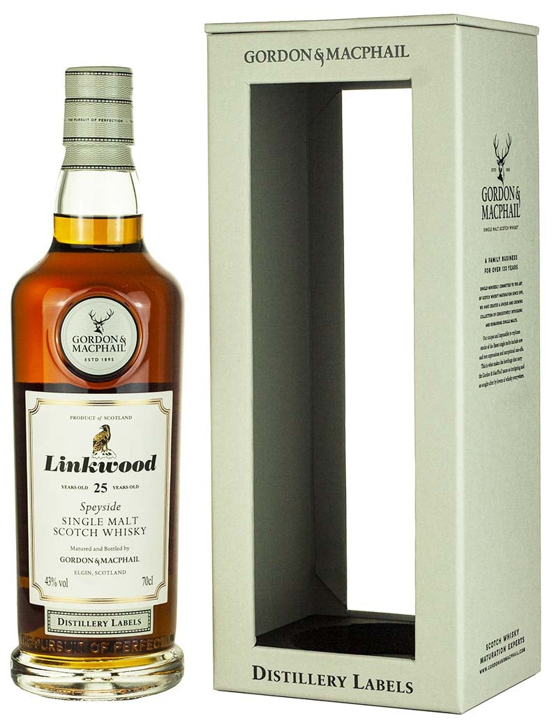 Linkwood 25 Year Old Distillery Labels