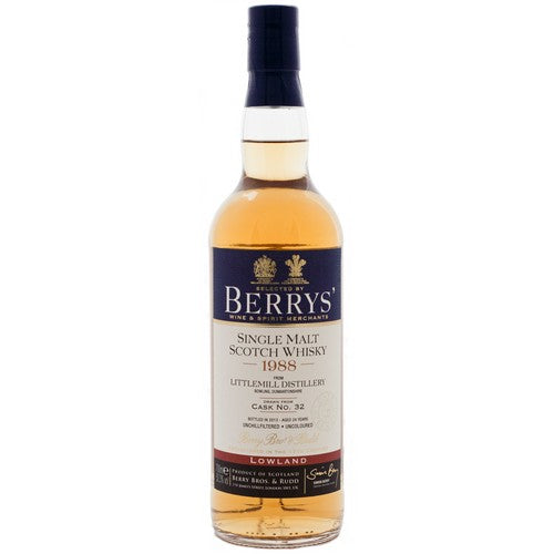 Littlemill 24 Year Old 1988 Berry's Own Cask #32