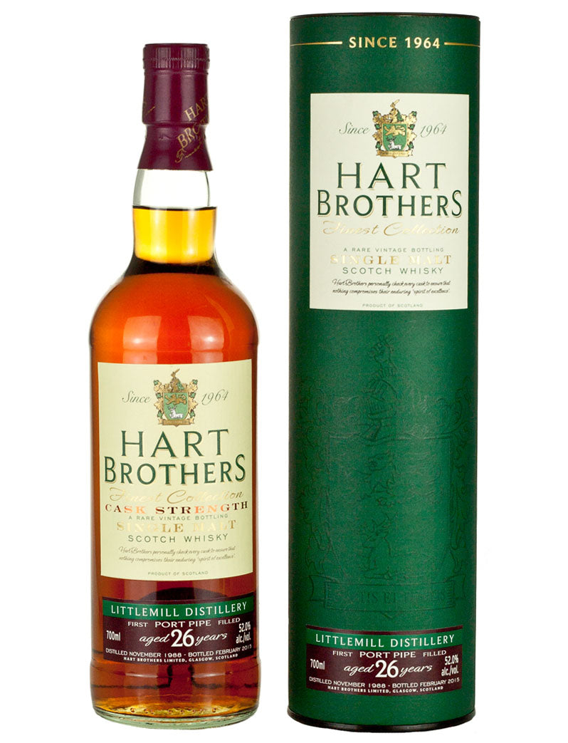 Littlemill 26 Year Old 1988 Hart Brothers Port Pipe