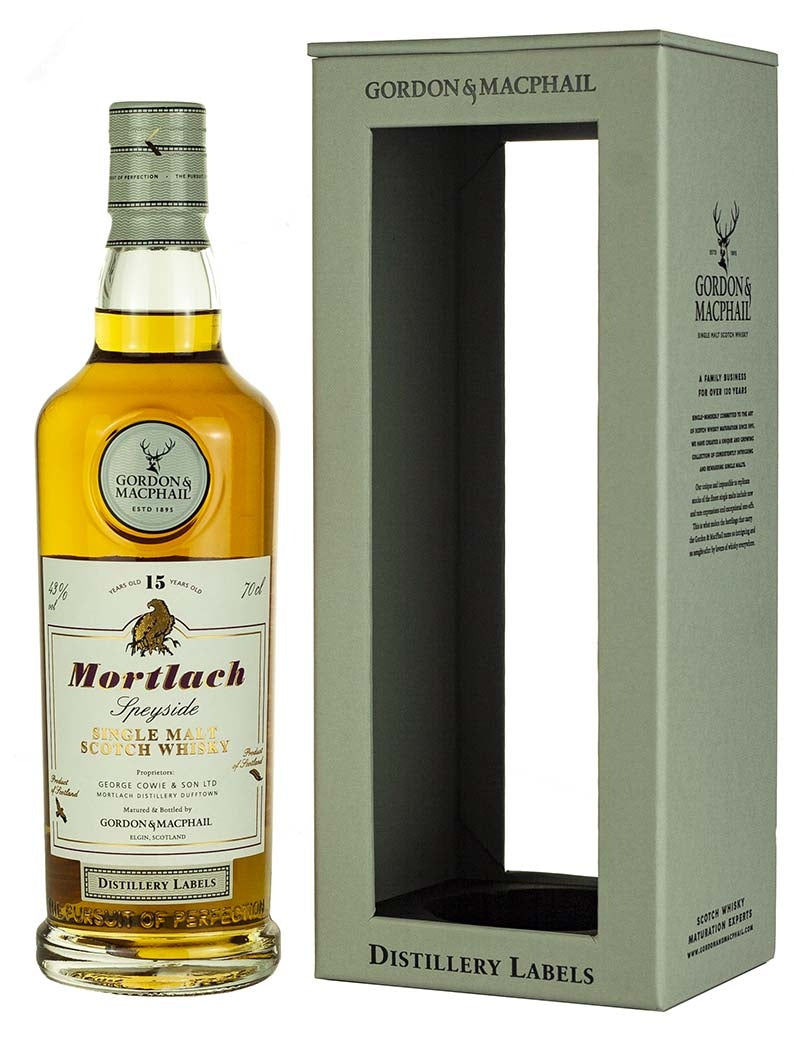 Mortlach 15 Year Old Distillery Labels