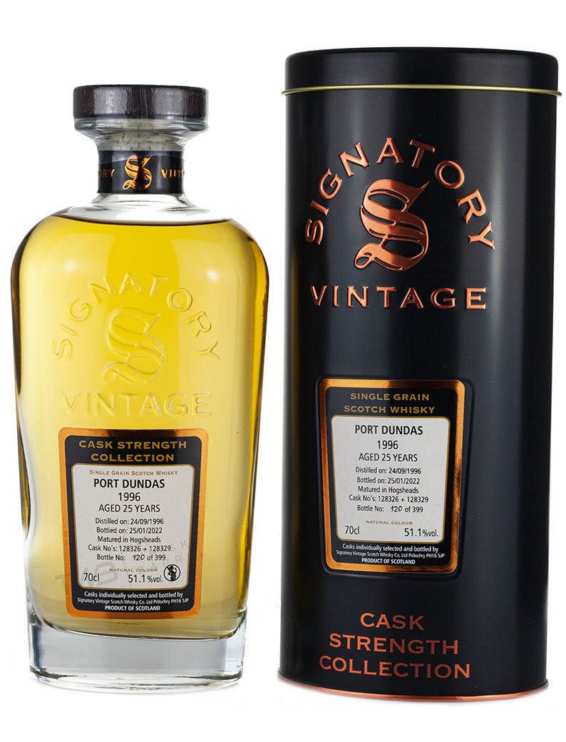 Port Dundas 25 Year Old 1996 Signatory Cask Strength