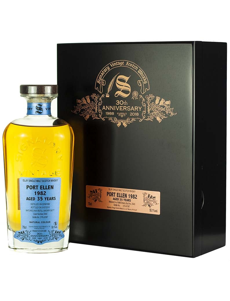 Port Ellen 35 Year Old 1982 Signatory 30th Anniversary