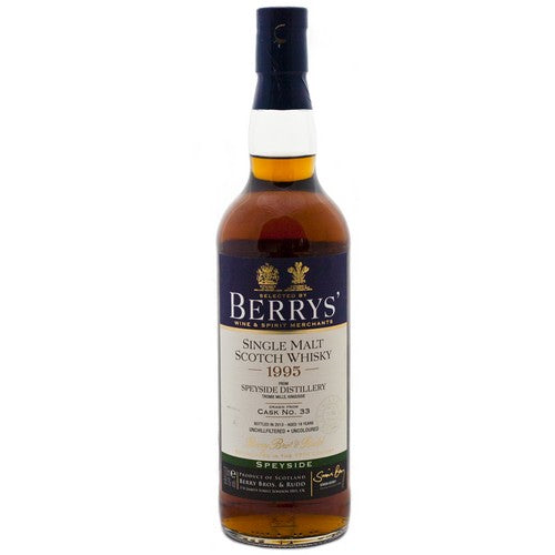 Speyside Distillery 18 Year Old 1995 Berry's Own