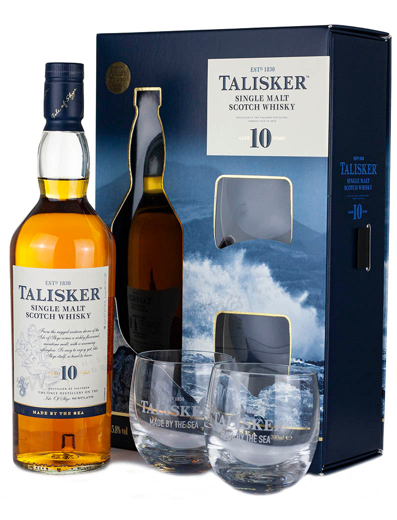 Talisker 10 Year Old & Glasses Gift Pack