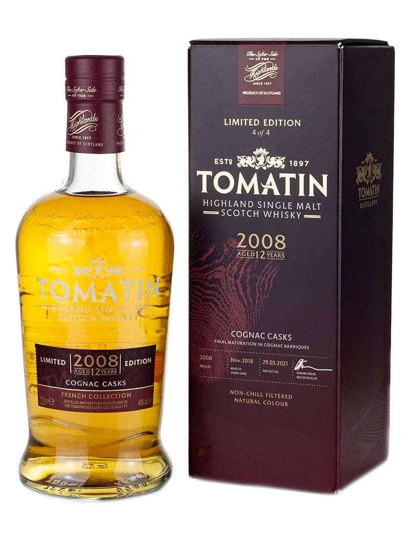 Tomatin 12 Year Old 2008 Cognac Cask French Collection