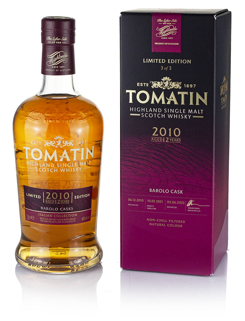 Tomatin 12 Year Old 2010 Barolo Cask Italian Collection (2023)