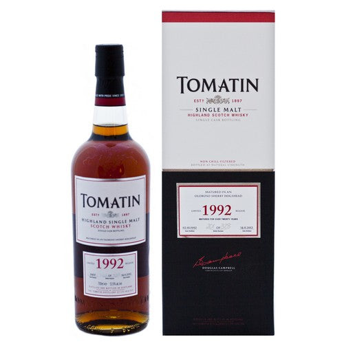 Tomatin 20 Year Old 1992 Cask #31497